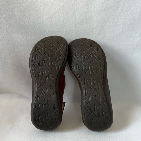 Romika Size 36/6 Red/Creme Leather multicolor Accent Stitching Casual Slip On. - Picture 16 of 16